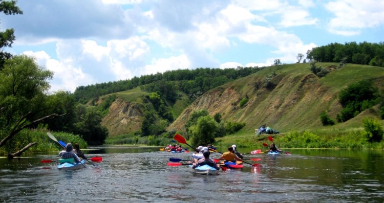 Kayaking on Vorskla